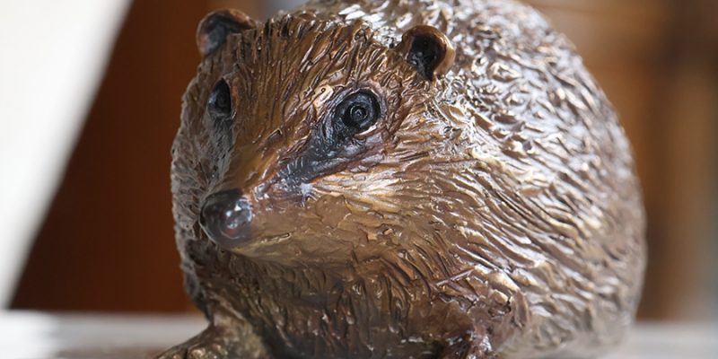 Eric - bronze hedgehog by Margie Rome